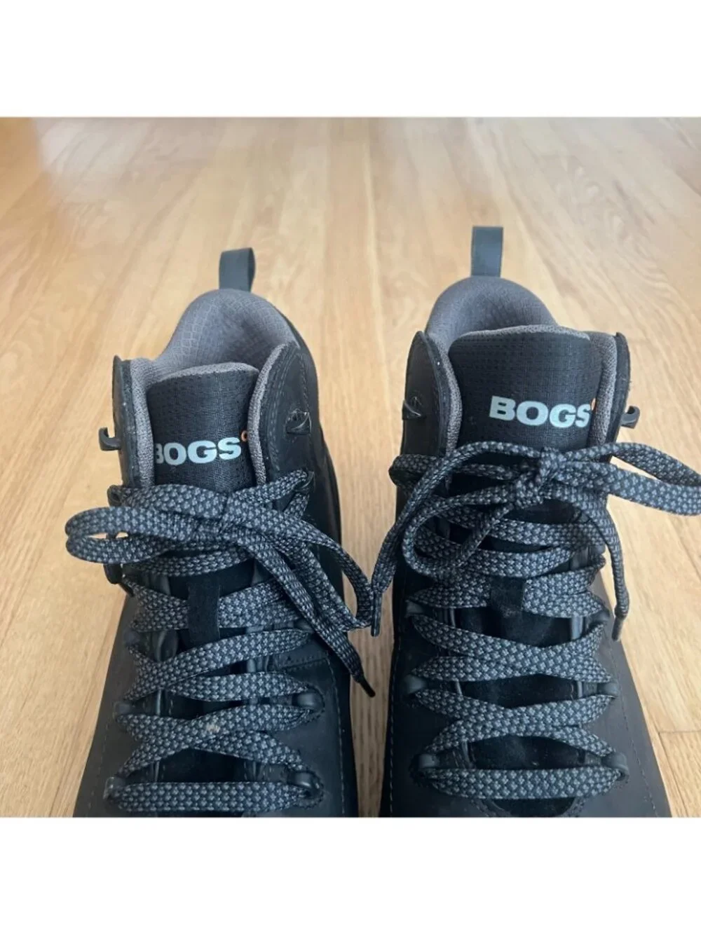 Bogs Foundation Safety Toe Waterproof Black Leather Work Boots Men's Size 12